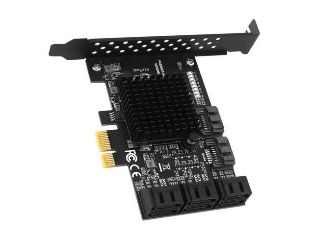Alt view image 6 of 10 - PCI E Sata Card PCI-E 1X To 8 Ports SATA 3.0 Adapter PCI Express Expansion Card 1X PCIE SATA Controller 6GB Adapter For HDD SSD