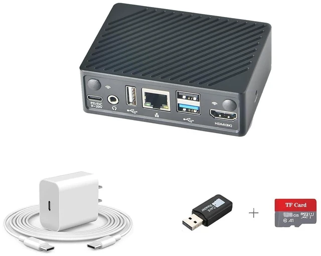 Alt view image 2 of 2 - FriendlyElec NanoPi M6 - Embedded Android Host, RK3588S, Up to 32GB RAM, Built-in LCD Display Support 8K (4GB RAM,Case + Power + 32GB TF Card)