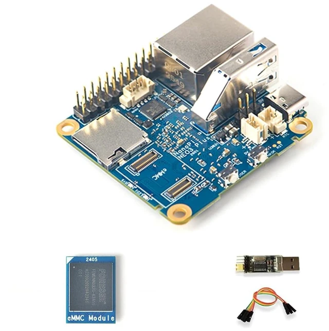 Alt view image 2 of 2 - FriendlyElec NanoPi NEO3 Plus RK3528A Mini Router Single Board Computer, Gigabit Ethernet,USB 3.0, Support eMMC/OpenWrt for IoT NAS Smart Home (Bare Board,1 GB RAM,with 256GB eMMC)