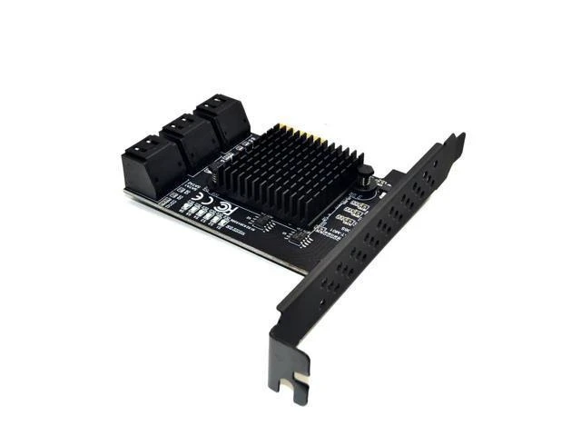 Alt view image 10 of 12 - Marvell 88SE9215 Chip PCI Express SATA 3 PCIE SATA PCI-E PCI E SATA Card/Expansion/Controller/HUB/Multiplier Port SATA 3.0 SATA3
