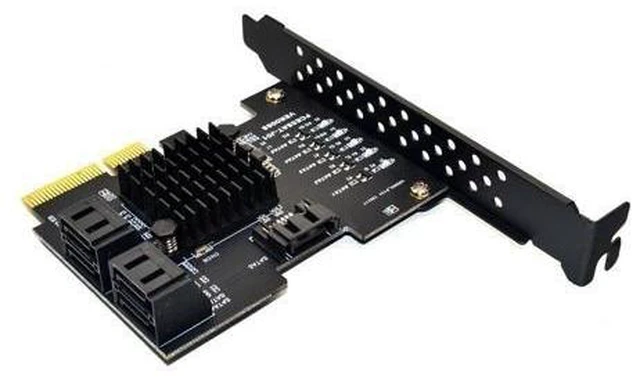 Alt view image 7 of 12 - Add on Cards PCI Express/PCI E/PCIE/PCI-E SATA 3 PCIE SATA Card SATA Controller SATA3 6Gbps 5-Ports SATA 3.0 PCI-E X4 GEN3 Cards
