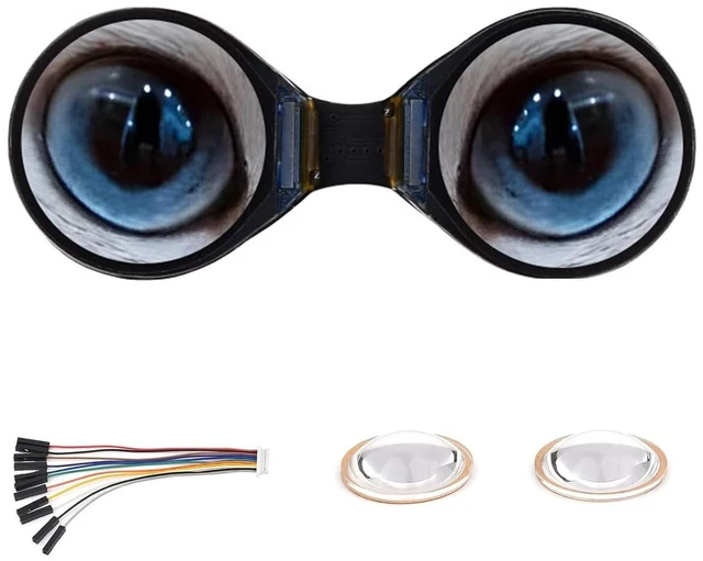 Alt view image 2 of 2 - 0.71" Dual Eye Round LCD Display, 160x160 Resolution, SPI Interface, 65K Colors, Ideal for Creative Projects, Wearables, and Embedded Systems, Single Board Computer (1 PCS)