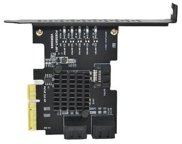 Alt view image 10 of 12 - Add on Cards PCI Express/PCI E/PCIE/PCI-E SATA 3 PCIE SATA Card SATA Controller SATA3 6Gbps 5-Ports SATA 3.0 PCI-E X4 GEN3 Cards