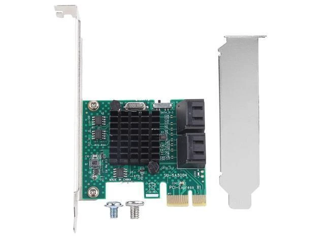 Alt view image 6 of 10 - Sata Card Pcie Sata Expansion Card Sata 3.0 Expansion Card 4 Port Pcie to Sata 3.0 Expansion Controller Card Adapter 6G
