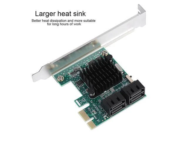 Alt view image 9 of 10 - Sata Card Pcie Sata Expansion Card Sata 3.0 Expansion Card 4 Port Pcie to Sata 3.0 Expansion Controller Card Adapter 6G