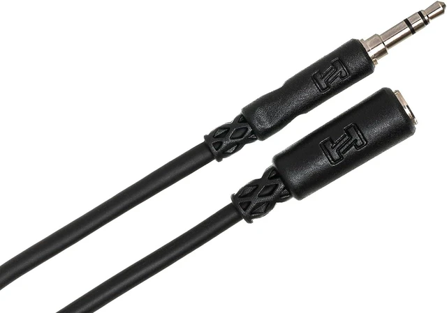 Alt view image 10 of 12 - MHE-125 3.5 mm TRS to 3.5 mm TRS Headphone Extension Cable 5 Feet