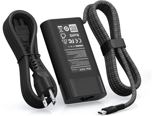 Alt view image 8 of 14 - New 65W USB C Slim Compatible with HP Laptop Charger Spectre x360 Envy Chromebook Elitebook x360 Pavilion Elite x2 Regular Compatible with HP Chromebook and Elitebook Charger.