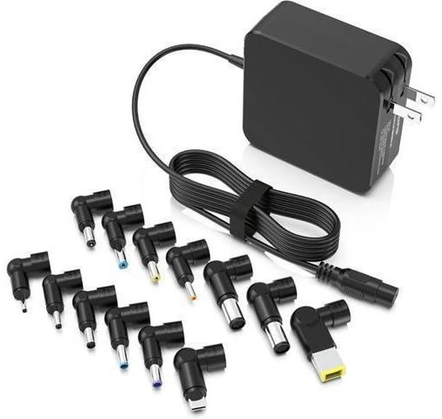 Alt view image 13 of 13 - 100W GaN Universal Laptop & MacBook Charger 13-in-1 Foldable Adapter with USB-C PD Compatible with MacBook Pro/Air HP Toshiba Smart Safety
