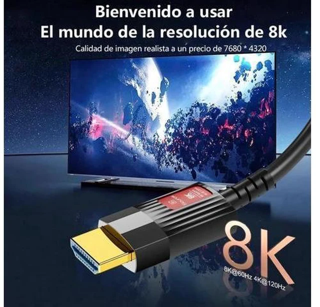 Alt view image 9 of 14 - 8K HDMI 2.1 Fiber Optic Cable 8K 60Hz 4K 120Hz Ultra High Speed 48Gbps HDR eARC HDCP Optical Fiber HDMI Cables For HDTV Laptop Projector TV Box PS - 5M/16ft