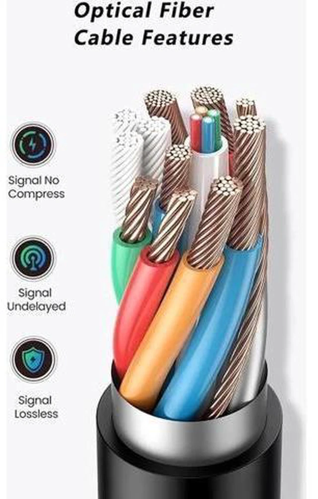 Alt view image 14 of 14 - 8K HDMI 2.1 Fiber Optic Cable 8K 60Hz 4K 120Hz Ultra High Speed 48Gbps HDR eARC HDCP Optical Fiber HDMI Cables For HDTV Laptop Projector TV Box PS - 5M/16ft