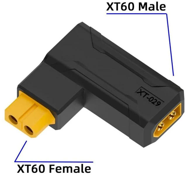 Alt view image 9 of 14 - xiwai XT60 Power Connector Male SC100 Protocol to XT60 Female Plug Fast Charging Angled Horizontal Adapter for RC Lipo Battery Quadcopter Multicopter Aeromodelling