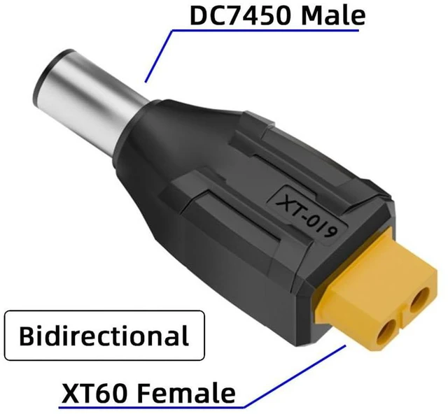 Alt view image 9 of 14 - xiwai XT60 Power Connector Female SC100 Protocol to DC 7.4x5.0mm Male Plug Fast Charging Adapter for RC Lipo Battery Quadcopter Multicopter Aeromodelling
