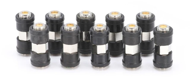 Alt view image 8 of 10 - Weather Sealed Cable Extension Coupler - Pack of 10 - Cable Extension Adapter (Barrel Splice - Coupler) - Connects Two Coaxial Video Cables (Female to Female Connector) 3GHz Rated
