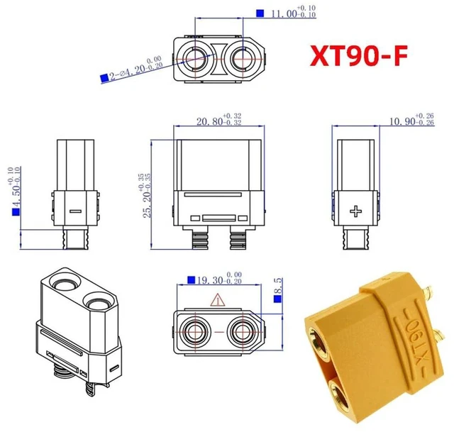 Alt view image 14 of 14 - Female to Female 10AWG Extension Cable Connector for RC Battery Portable Power Station Solar Panel