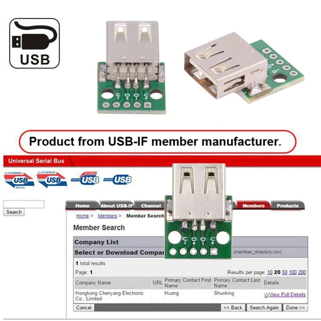 Alt view image 12 of 14 - 5pcs/Set DIY OEM USB2.0 Type-A Female Receptacle Socket Connector with PCB Mounting Assembly Solder Type 480Mbps
