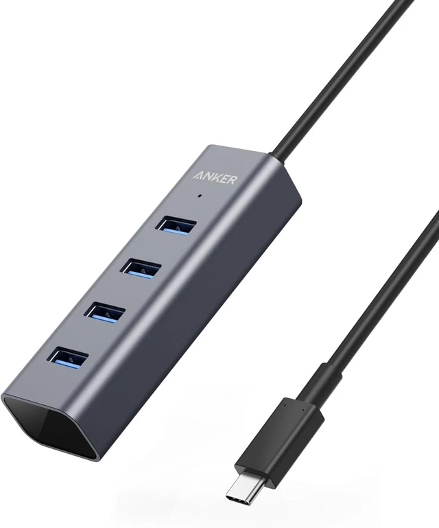 Alt view image 8 of 14 - USB C Hub 4 USB 3.0 Ports Aluminum USB-C toUSBAdapter Compatible with MacBook Pro 2018/2017 ChromeBook XPS Galaxy S9/S8 and More Devices