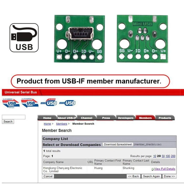 Alt view image 14 of 14 - 5pcs/Set DIY OEM USB2.0 Mini-B Female Receptacle Socket Connector Vertical with PCB Mounting Assembly Solder Type 480Mbps