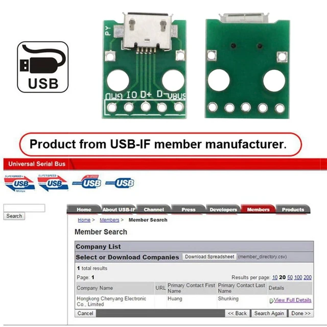Alt view image 14 of 14 - 5pcs/Set DIY OEM USB2.0 Micro-B Female Receptacle Socket Connector with Flange PCB Mounting Assembly Solder Type 480Mbps