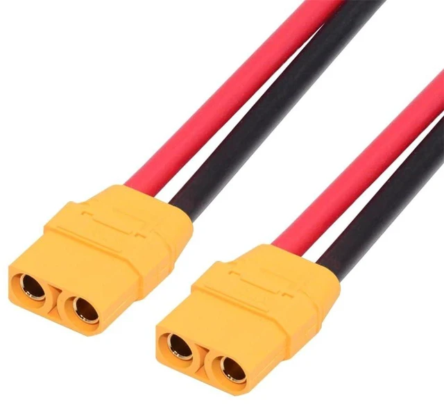 Alt view image 8 of 14 - Female to Female 10AWG Extension Cable Connector for RC Battery Portable Power Station Solar Panel