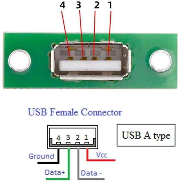 Alt view image 10 of 14 - xiwai 5pcs USB Type-A Female DIY OEM Socket Connector with Panel Mount | xiwai 5pcs USB Type-A Female DIY OEM Socket Connector with Panel Mount