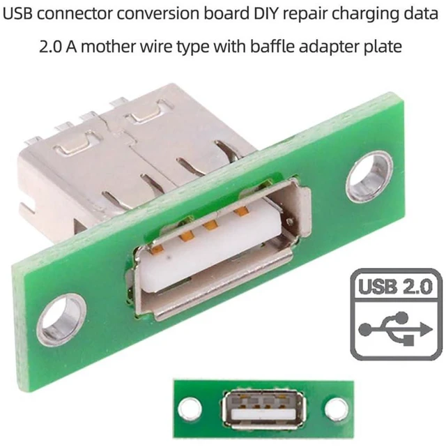Alt view image 12 of 14 - xiwai 5pcs USB Type-A Female DIY OEM Socket Connector with Panel Mount | xiwai 5pcs USB Type-A Female DIY OEM Socket Connector with Panel Mount