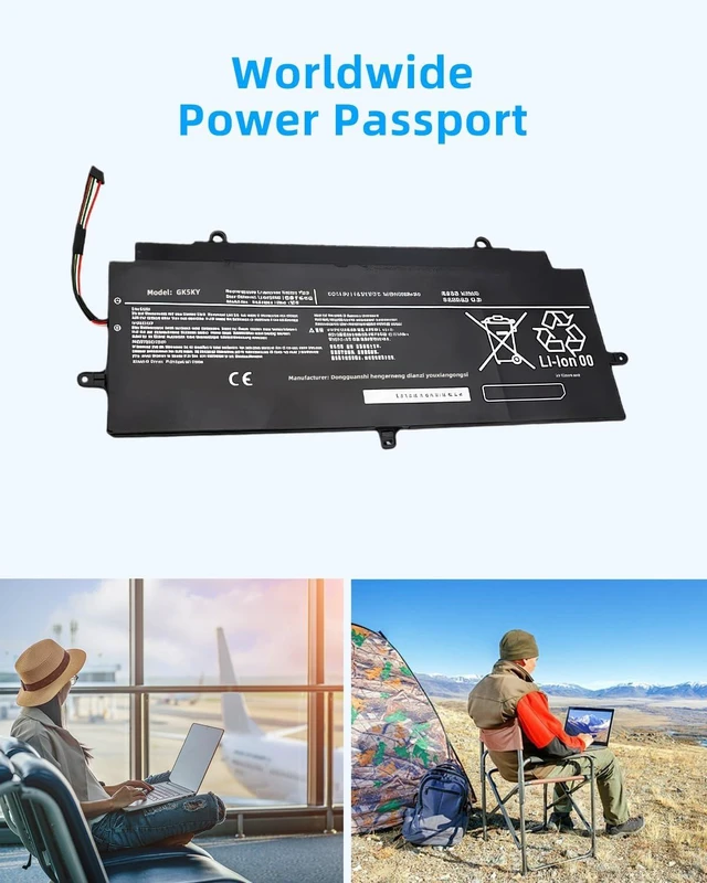 Alt view image 13 of 14 - 52wh PA5160U-1BRS Laptop Notebook Battery Replacement for Toshiba KIRAbook 13 KIRA-10D KIRA-101 KIRA-102 KIRA-AT01S Series High Performance