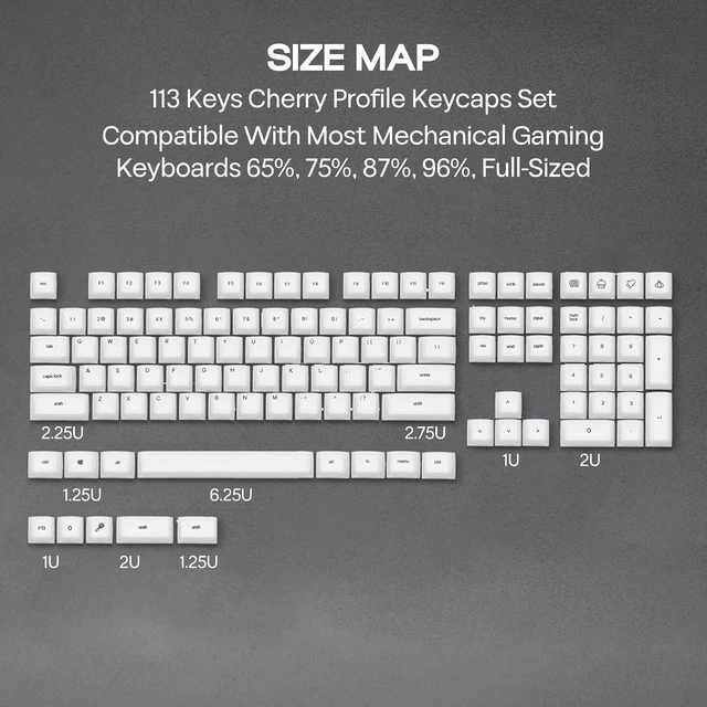 Alt view image 10 of 14 - AegisSil Keycap Set+G84 PRO Wireless Gaming Keyboard with Screen&Knob