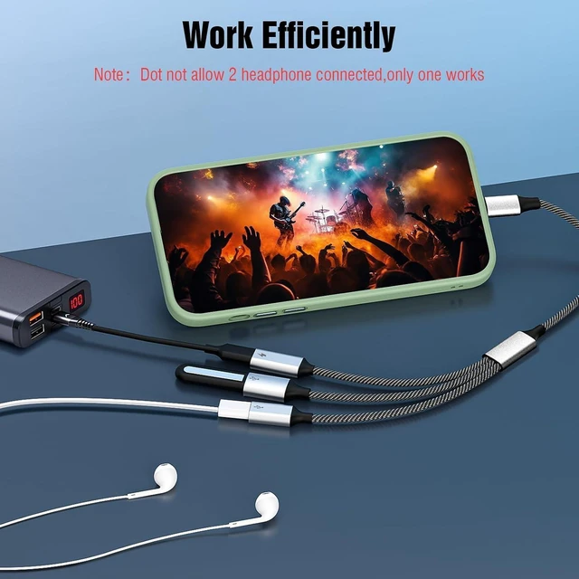 Alt view image 11 of 14 - USB C Splitter Cable USB-C Male to 3 Type C Female Adapter with Fast Charging Data Transfer 3 in 1 OTG Type-C Cord Converter for iPhone 16/15 16/15 Pro/Pro Max/Plus iPad Tablet Mac