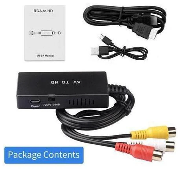 Alt view image 8 of 12 - 3RCA AV Signal to Digital 1080p HDMI, Ideal for Connecting NES/SNES to Modern Monitors RCA to HDM1