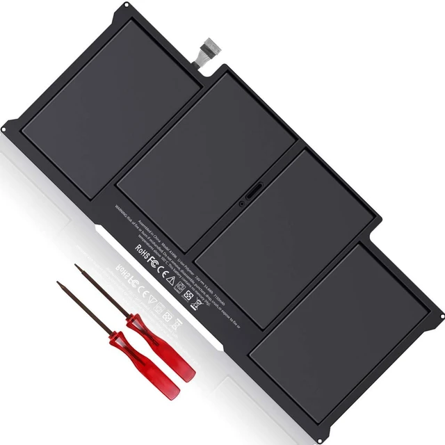 Alt view image 6 of 10 - A1377 A1405 A1496 Laptop Battery Compatible with MacBook Air 13 inch A1466 (Early 2015, Early 2014, Mid 2013, Mid 2012, Mid 2011, 2017) A1369 (Mid 2011, Late 2010) MJVE2LL/A MJVG2LL/A MC504 54.4Wh