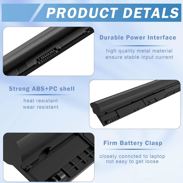 Alt view image 8 of 10 - COWOOGMZ 40WH M5Y1K Battery Replacement for Dell I nspiron 14 15 17 5000 3000 Series 5559 5558 3551 3451 3558 i3558 3567 5755 5756 GXVJ3 HD4J0 WKRJ2 VN3N0 K185W 991XP P63F P47F P51F P52F P64G