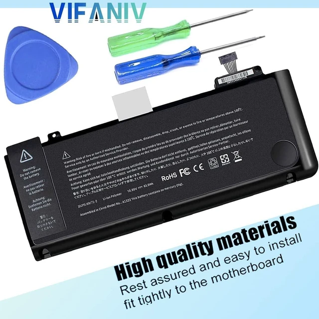 Alt view image 8 of 12 - VIFANIV A1322 A1278 Battery for MacBook Pro 13" Mid 2012 2010 2009 Early 2011 Late 2011 - High Performance Long Lasting Battery Fully Compatible
