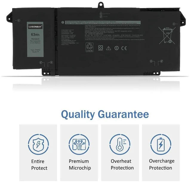Alt view image 7 of 10 - 7FMXV Laptop Battery for Dell Latitude 13 5320 7320 14 7420 15 7520 P134G001 P135G001 P138G001 FMXV 0TN2GY TN2GY 4M1JN 1PP63 HDGJ8 MHR4G (7FMXV)