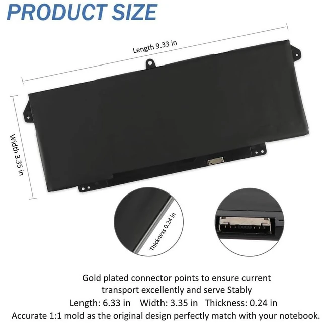 Alt view image 9 of 10 - 7FMXV Laptop Battery for Dell Latitude 13 5320 7320 14 7420 15 7520 P134G001 P135G001 P138G001 FMXV 0TN2GY TN2GY 4M1JN 1PP63 HDGJ8 MHR4G (7FMXV)