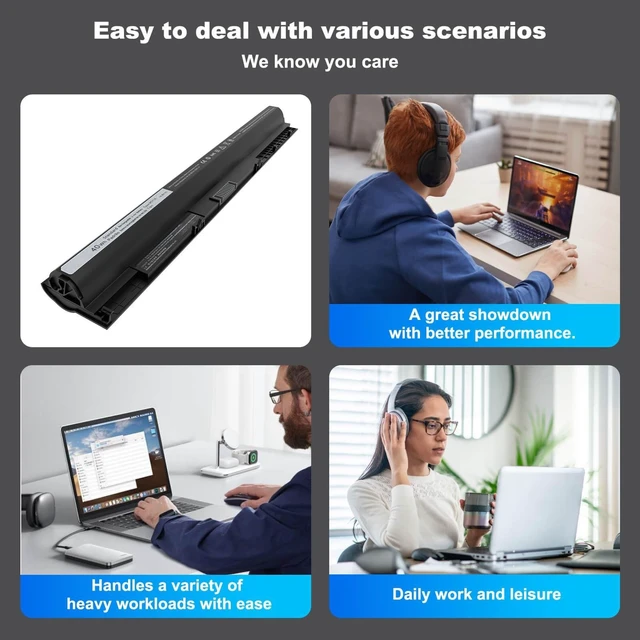 Alt view image 10 of 10 - 40Wh M5Y1K Laptop Battery Compatible with Dell Inspiron 14 15 17 5000 3000 Series 5758 5759 5755 3451 3558 5558 5559 3551 3567 5458 5756 5555 GXVJ3 VN3N0 HD4J0 WKRJ2 991XP P47F P51F P63F 14.8V