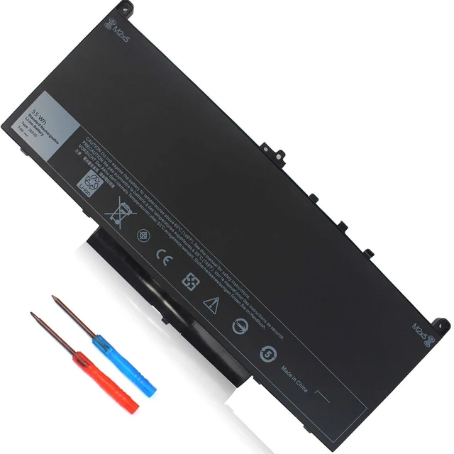 Alt view image 6 of 10 - 7.6V 55Wh J60J5 Battery Compatible with Dell Latitude E7470 E7270 7470 7270 451-BBSY 451-BBSX 451-BBSU WYWJ2 R1V85 MC34Y 242WD PDNM2 1W2Y2 GG4FM F1KTM NJJ2H 5F08V P61G001 P26S001 J6OJ5 Laptop Battery