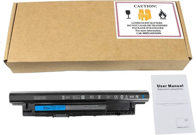 Alt view image 14 of 14 - 65WH Laptop Battery Compatible with Dell MR90Y Inspiron 17 5000 Series, 15-3521 15-3537 15-3543 15r-5521 15r-5537, 17-3737 17r-5737 17r-5727 14r-3437,Latitude14 3000 3540 Series XCMRD P40F