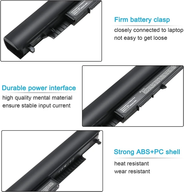 Alt view image 7 of 10 - New Replacement 807956-001 HS03 HS04 Laptop Battery for Hp 14 15 Notebook PC series 15-ay009dx 15-ba009dx 15-af131dx fits Spare 807957-001 Model HSTNN-LB6U HSTNN-LB6V Part Number TPN-C125 TPN-C126