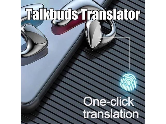 Alt view image 13 of 14 - Talkbuds, Talkbuds Translator, Talk Buds Translator, 2025 New Ai Translation Earbuds Real Time Translation Device, Supports 144 Languages Translation, for Business Learning Travel (Black*2)