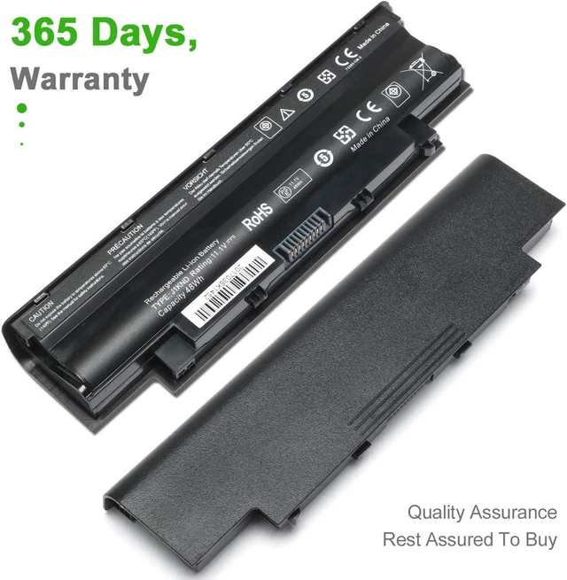Alt view image 10 of 14 - Replacement J1KND Laptop Battery 11.1V 48Wh for Dell Inspiron N7010 N7110 N5010 N5110 N5030 N5040 N5050 3520 N4010 N4110 N4050 M5010 3420 M5030 M5040 M5110 Vostro 3550 3450 1440 3750 JlKND