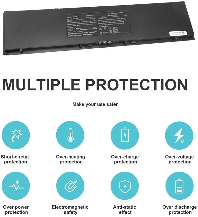Alt view image 15 of 19 - E7440 E7450 3RNFD Laptop Battery for Dell Latitude 14 7000 E7440 E7450 E7420 7440 7450 PFXCR 34GKR F38HT G95J5 0G95J5 3RNFD G0G2M T19VW V8XN3 909H5 0909H5 5K1GW 451-BBFT 451-BBOG 451-BBFV E225846