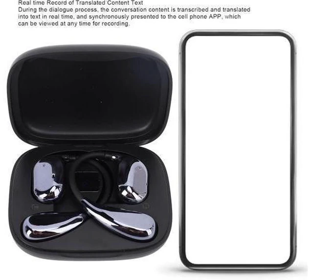 Alt view image 12 of 14 - Language Translation Earbuds, High Accuracy Translator Earbuds for 150 Languages & Accents, Real Time Translating Earbuds Language Translator Device for Travel Business Learning