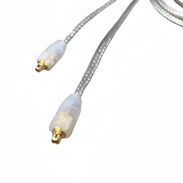 Alt view image 10 of 14 - Replacement EAC64CL 64 -Inch Detachable Earphone Cable for Shure SE215 SE315 SE425 SE535 and SE846 Earphones (Clear)