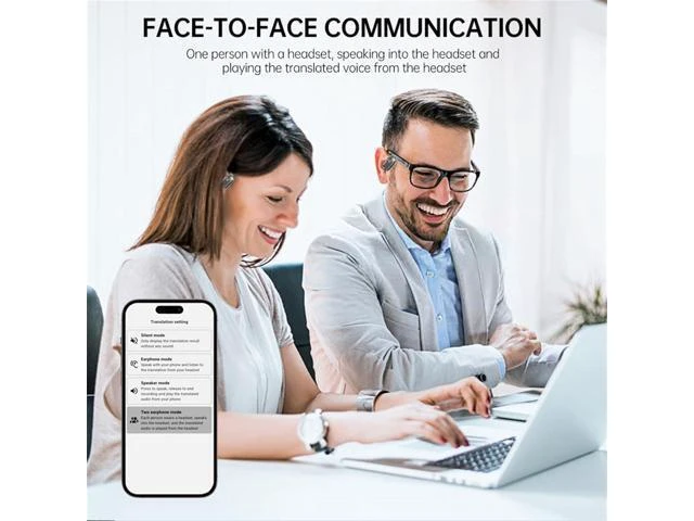 Alt view image 9 of 14 - Peachloft Translator, Peachloft Earbuds, Multi Language Translator Earbuds, Ear Buds That Translate Languages, Two Way Translator Ear Buds Device in Real Time for iOS & Android (Black)