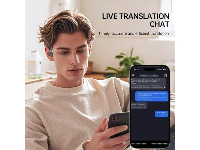 Alt view image 14 of 14 - Peachloft Translator, Peachloft Earbuds, Multi Language Translator Earbuds, Ear Buds That Translate Languages, Two Way Translator Ear Buds Device in Real Time for iOS & Android (Black)