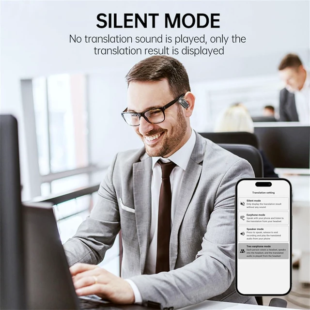 Alt view image 10 of 14 - Peachloft Translator, Peachloft Earbuds, Multi Language Translator Earbuds, Ear Buds That Translate Languages, Two Way Translator Ear Buds Device in Real Time for iOS & Android (Black)
