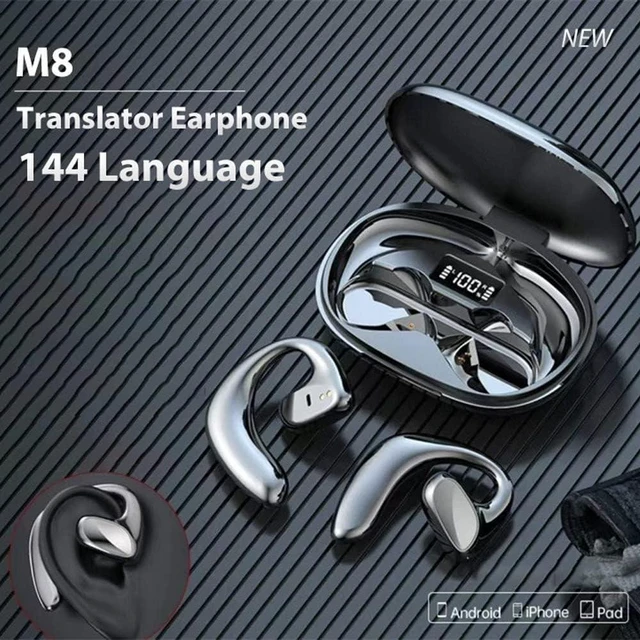 Alt view image 9 of 14 - Flegobey Translator Earbuds,Flegobey Ear Buds,Wireless Bluetooth 3in1 Language Translator Earbuds Real Time Translation Device for iOS and Android 144 Languages and Accents (Black)