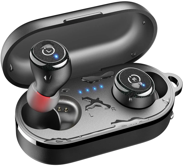 Alt view image 8 of 14 - T10 Wireless Earbuds Bluetooth 5.3 Headphones, App Customize EQ, Ergonomic Design, 55H Playtime, Wireless Charging Case, IPX8 Waterproof Sound in-Ear Headset, New Version