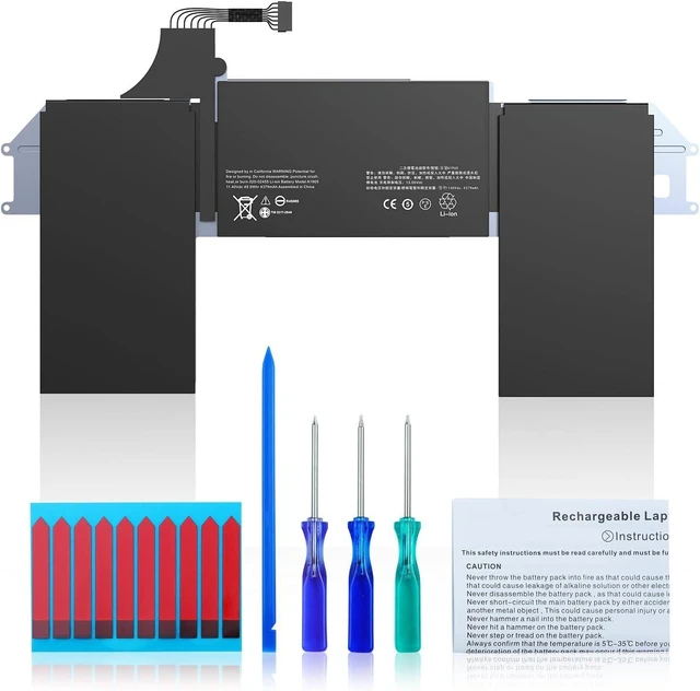 Alt view image 9 of 14 - A1932 A1965 A2179 Battery Compatible with MacBook Air 13 inch 2018 2019 2020 Year A1932 A1965 A2179 Replacement Laptop Battery (11.4V 49.9Wh)