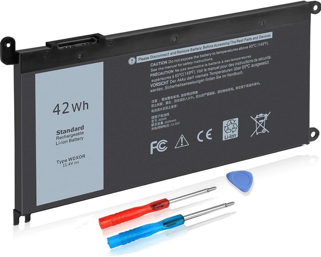 Alt view image 8 of 14 - 42Wh WDX0R Laptop Battery for Dell Inspiron 15 7579 7569 5578 5565 5567 5568 5570 5775 5579 7560 7570, 13 5378 5368 7375 7368 7378 , 17 5765 5767 5770 Series P69G001 P58F P58F001 P75F P66F P69G 3CRH3